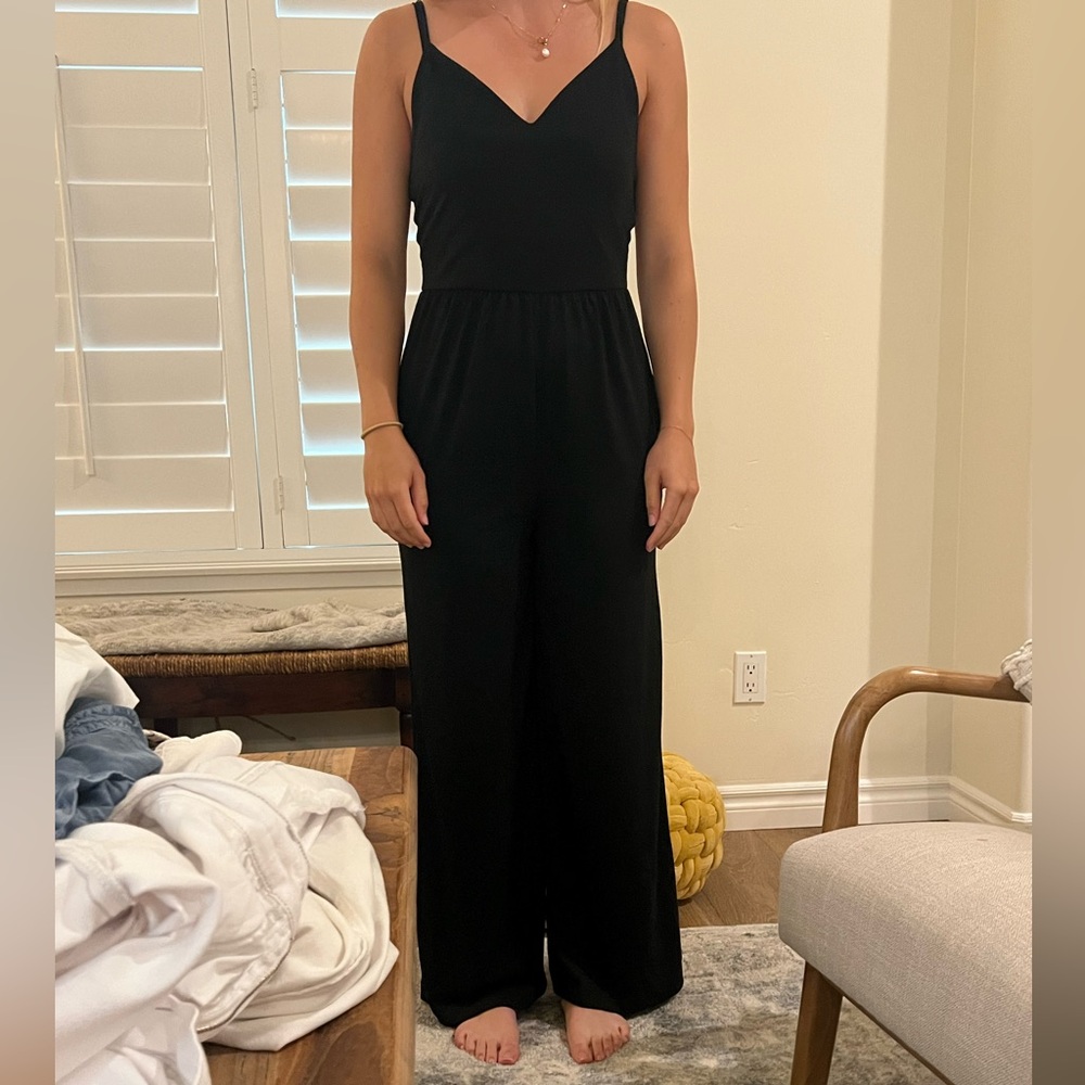 Pink lily jump suit